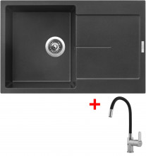 Sinks ULTIMA 790 Metalblack + Flexia 